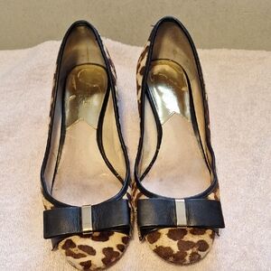 Michael Kors Leopard Print Bow Accent Women's Shoes